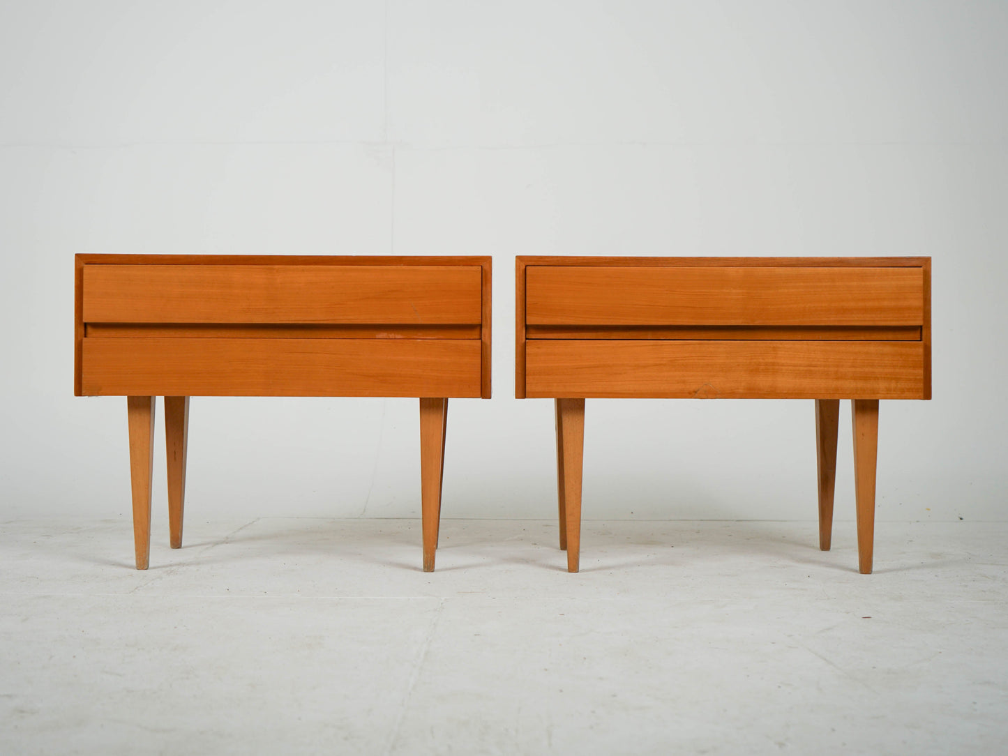 Set von 2 Vintage Nachttisch aus Teakholz, Mid-Century Modern