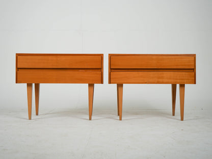 Set von 2 Vintage Nachttisch aus Teakholz, Mid-Century Modern