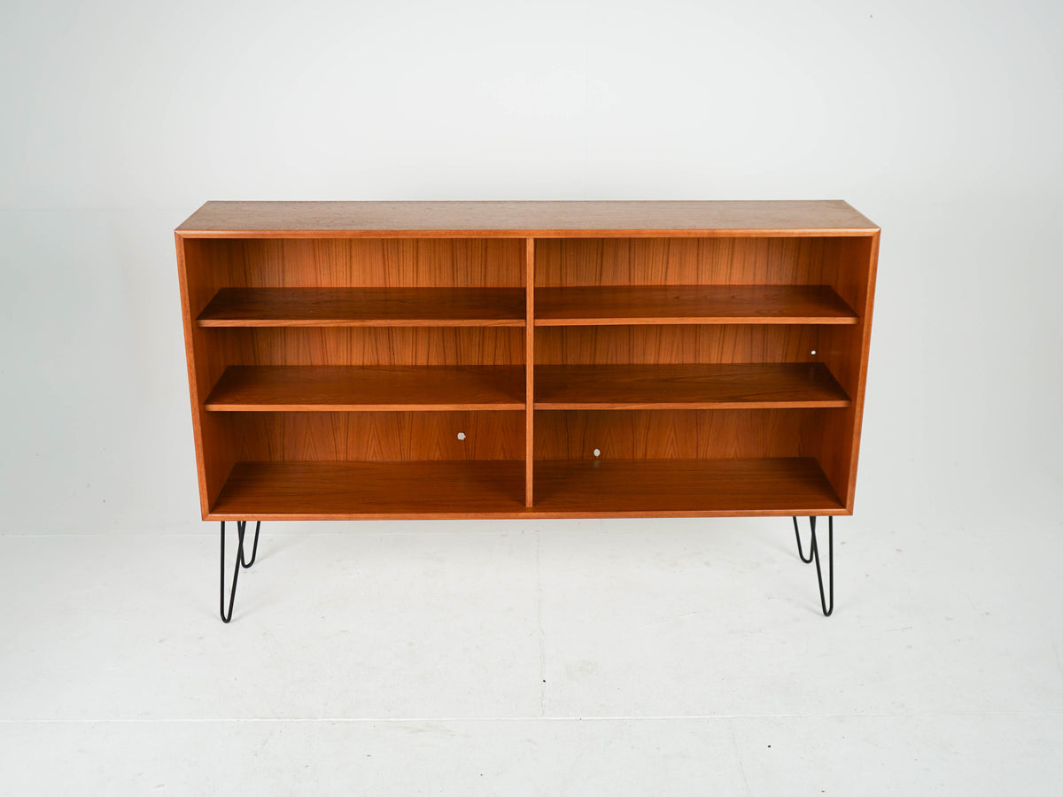 Vintage Teak Bücherregal Dänisch Mid-Century