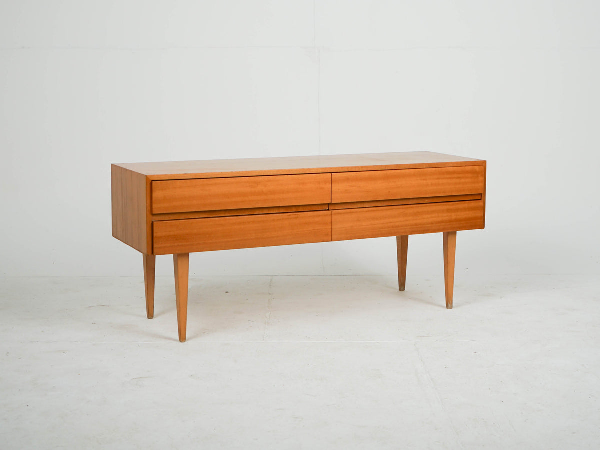 Vintage Teak Sideboard mit zwei Schubladen