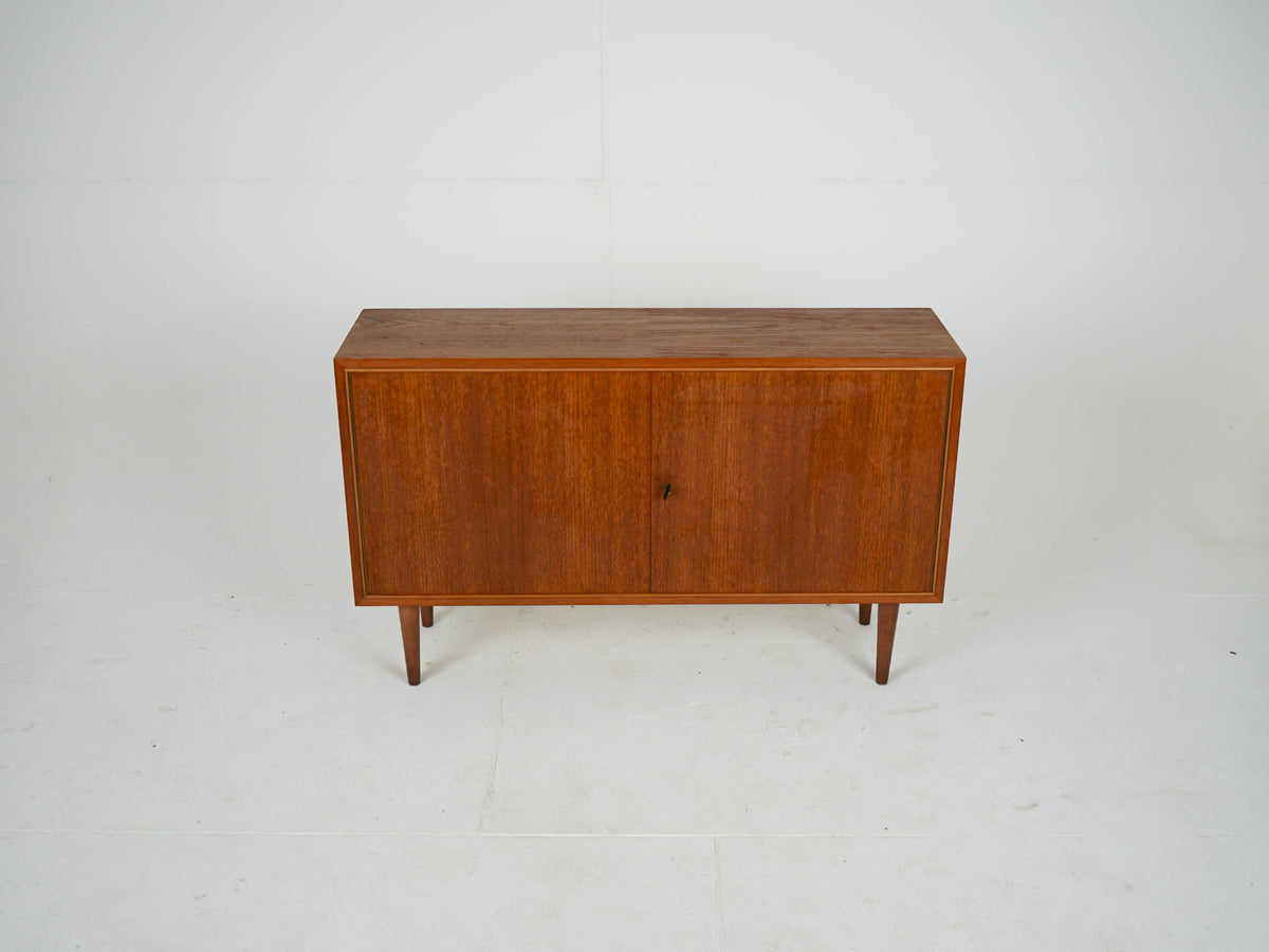 Vintage Sideboard Teak Vinylschrank Braun