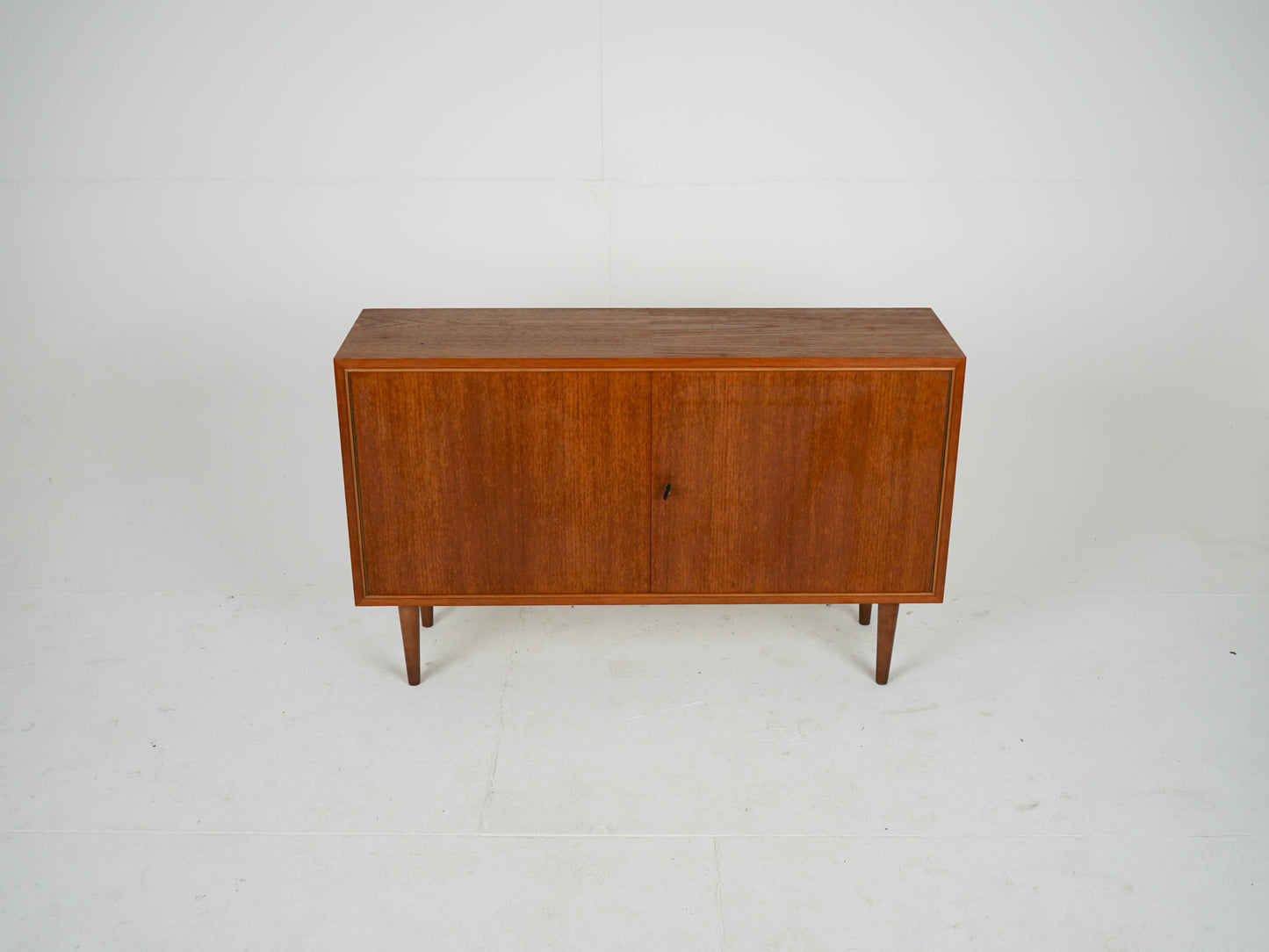 Vintage Sideboard Teak Vinylschrank Braun