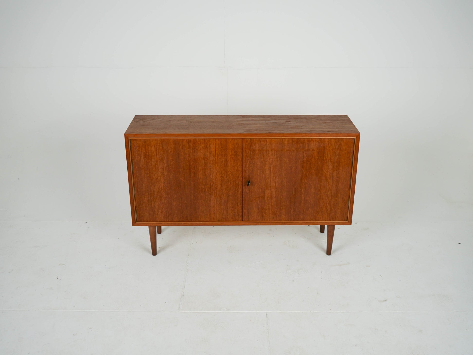 Vintage Sideboard Teak Vinylschrank Braun