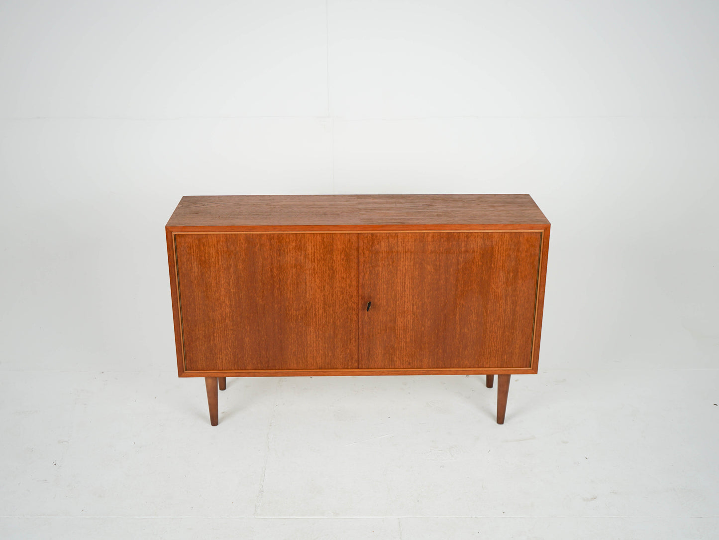 Vintage Sideboard Teak Vinylschrank Braun