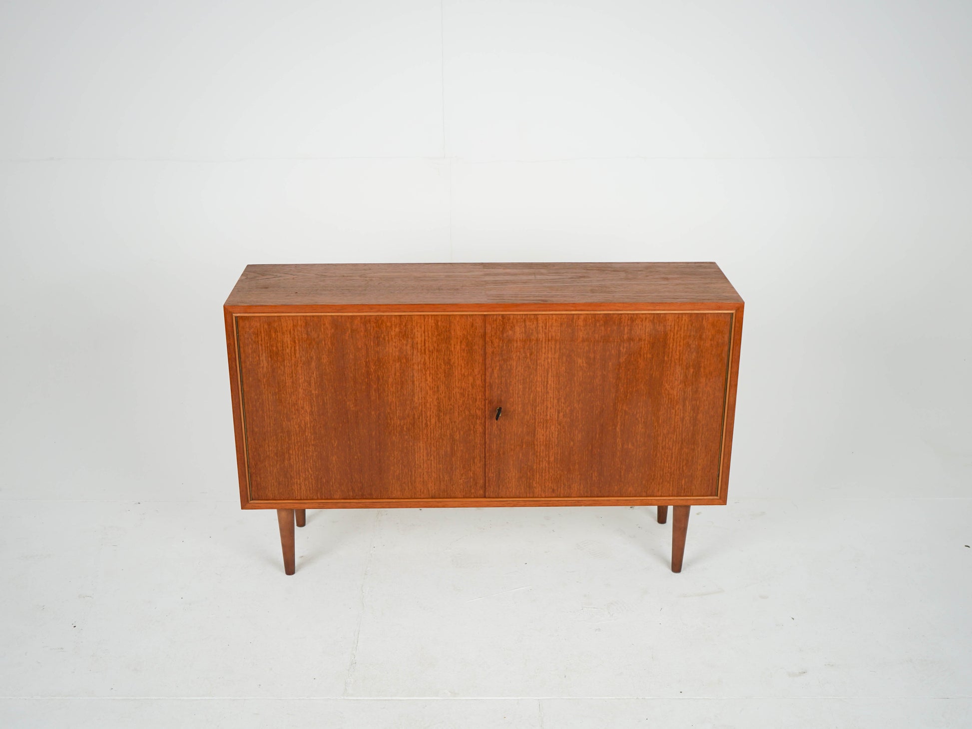Vintage Sideboard Teak Vinylschrank Braun