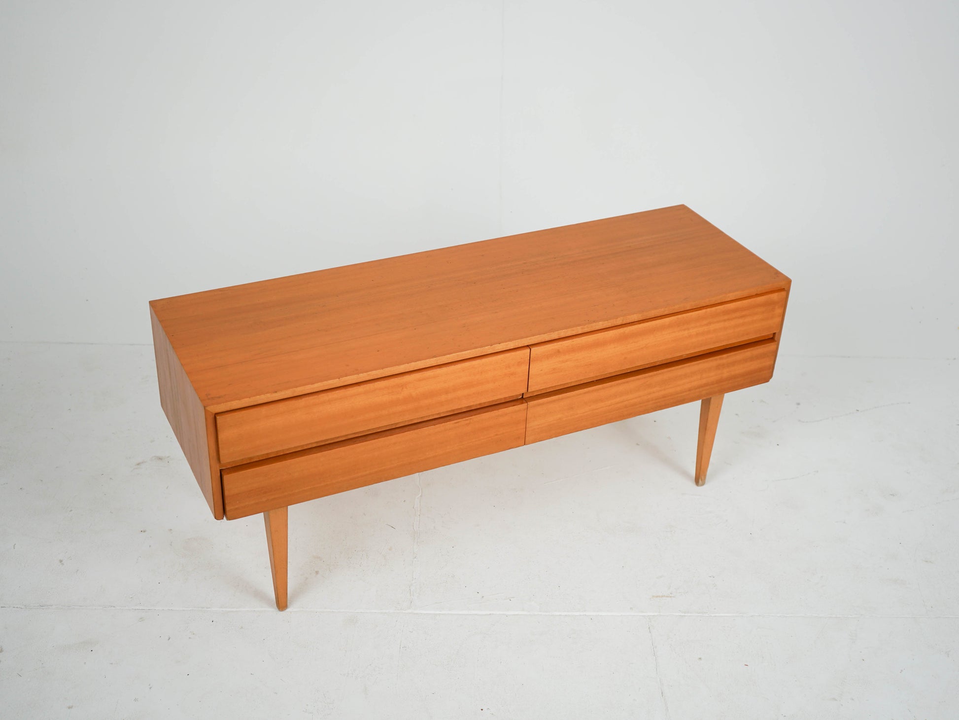 Vintage Teak Sideboard mit zwei Schubladen