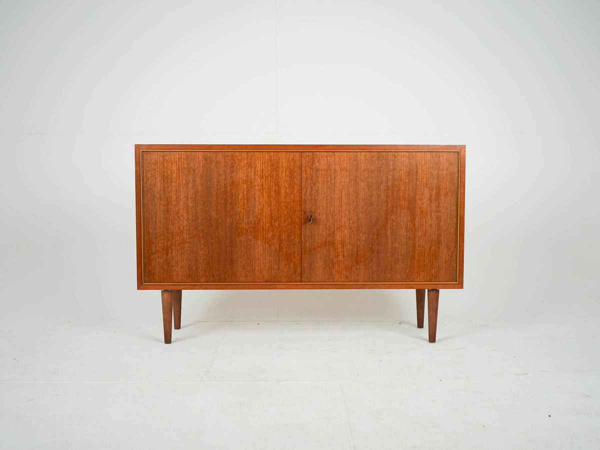 Vintage Sideboard Teak Vinylschrank Braun