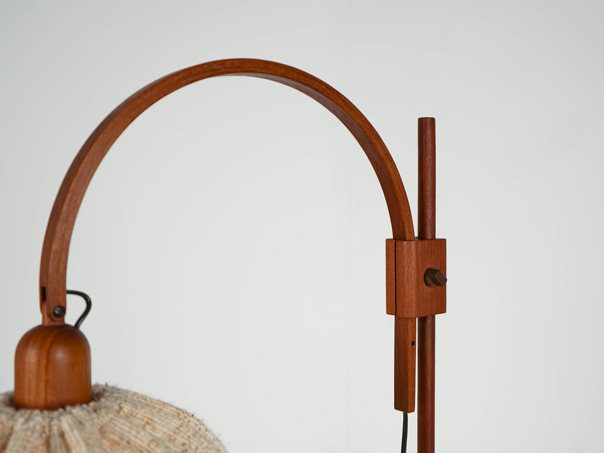 Vintage Teak Stehleuchte von Domus, Mid-Century Modern