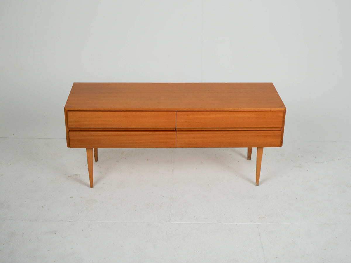 Vintage Teak Sideboard mit zwei Schubladen