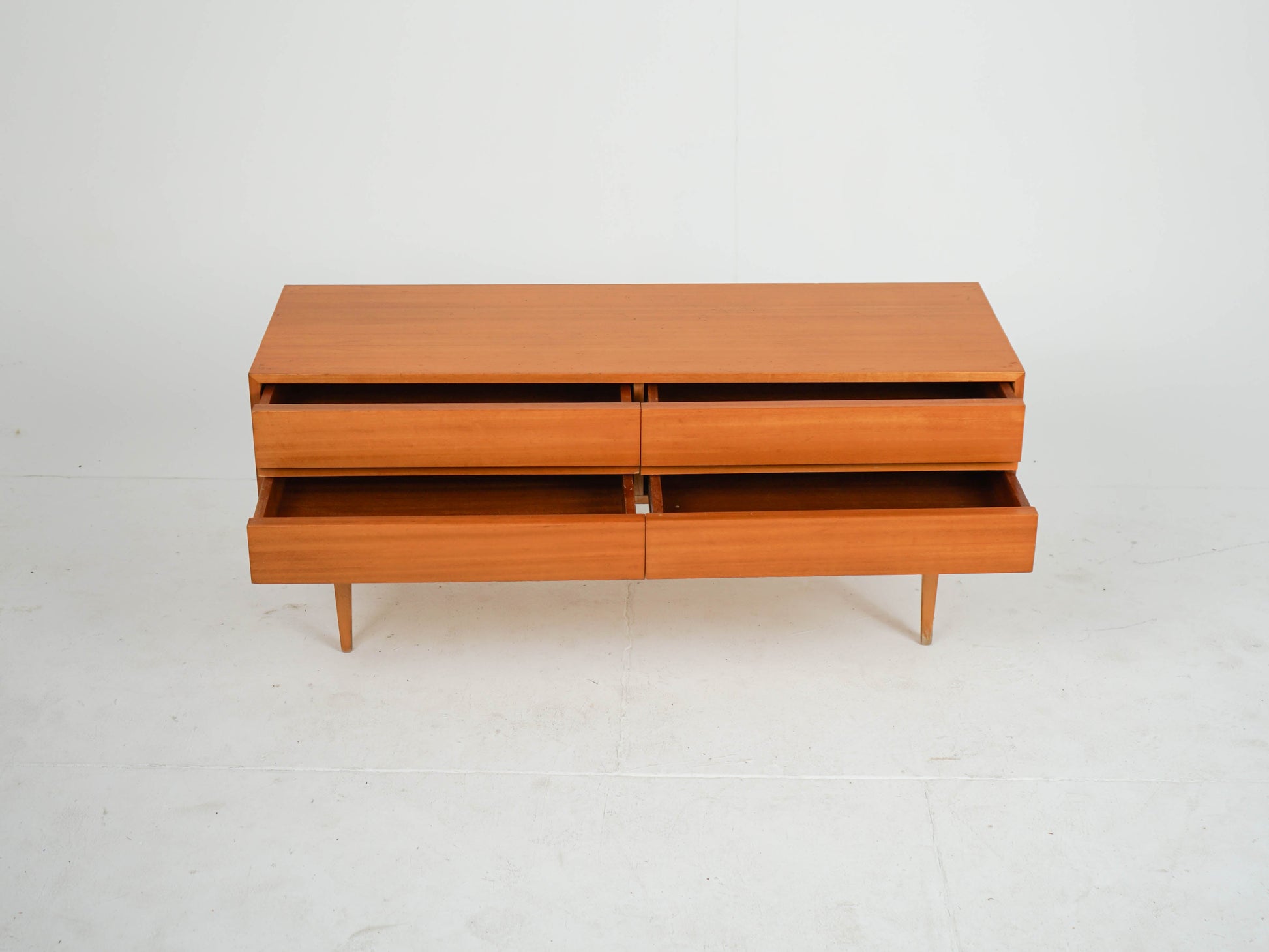 Vintage Teak Sideboard mit zwei Schubladen