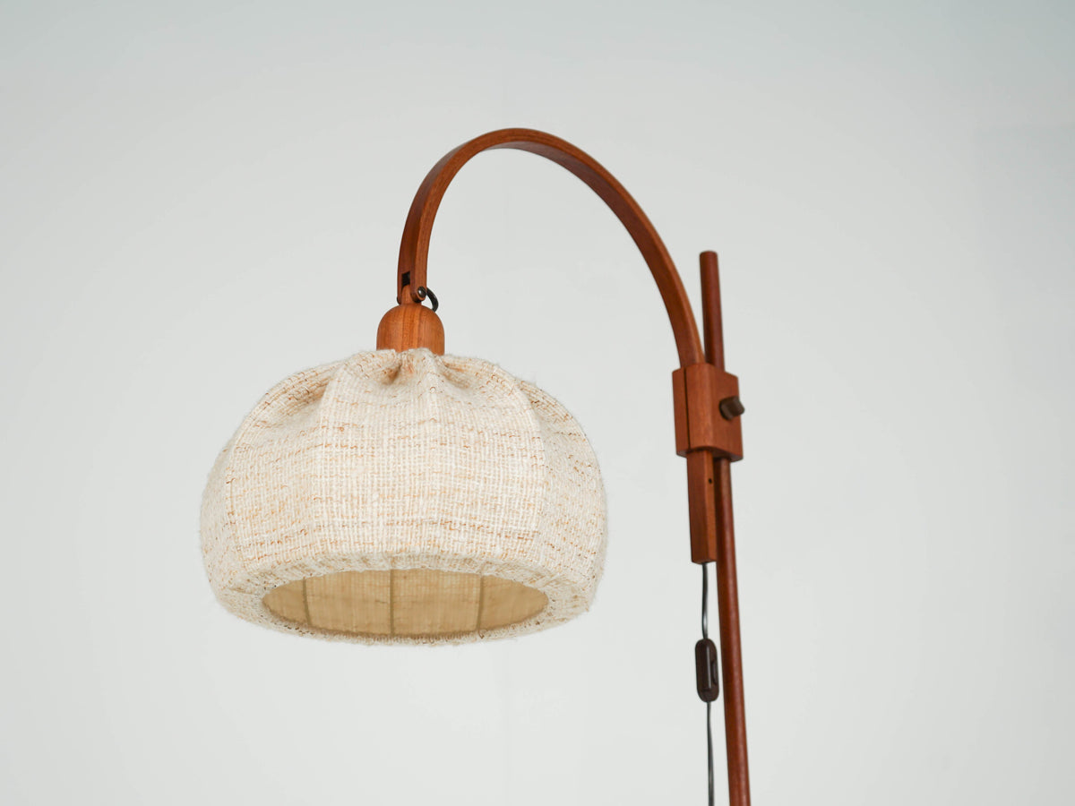 Vintage Teak Stehleuchte von Domus, Mid-Century Modern
