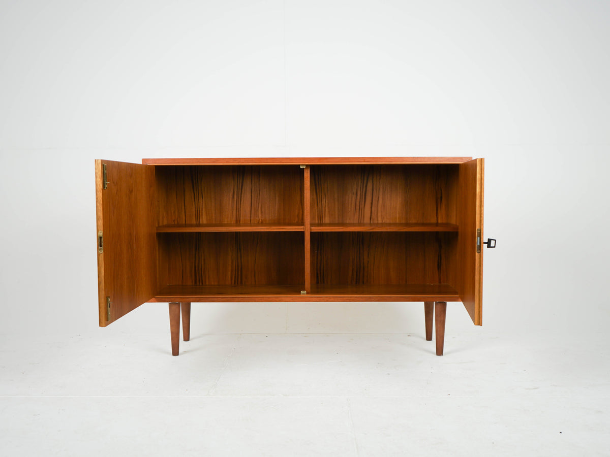 Vintage Sideboard Teak Vinylschrank Braun