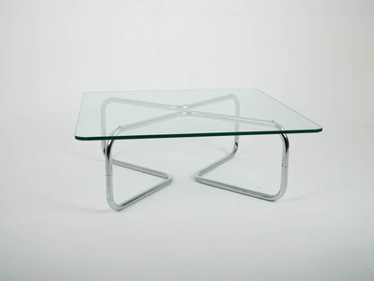 Vintage Couchtisch aus Chrom und Glas