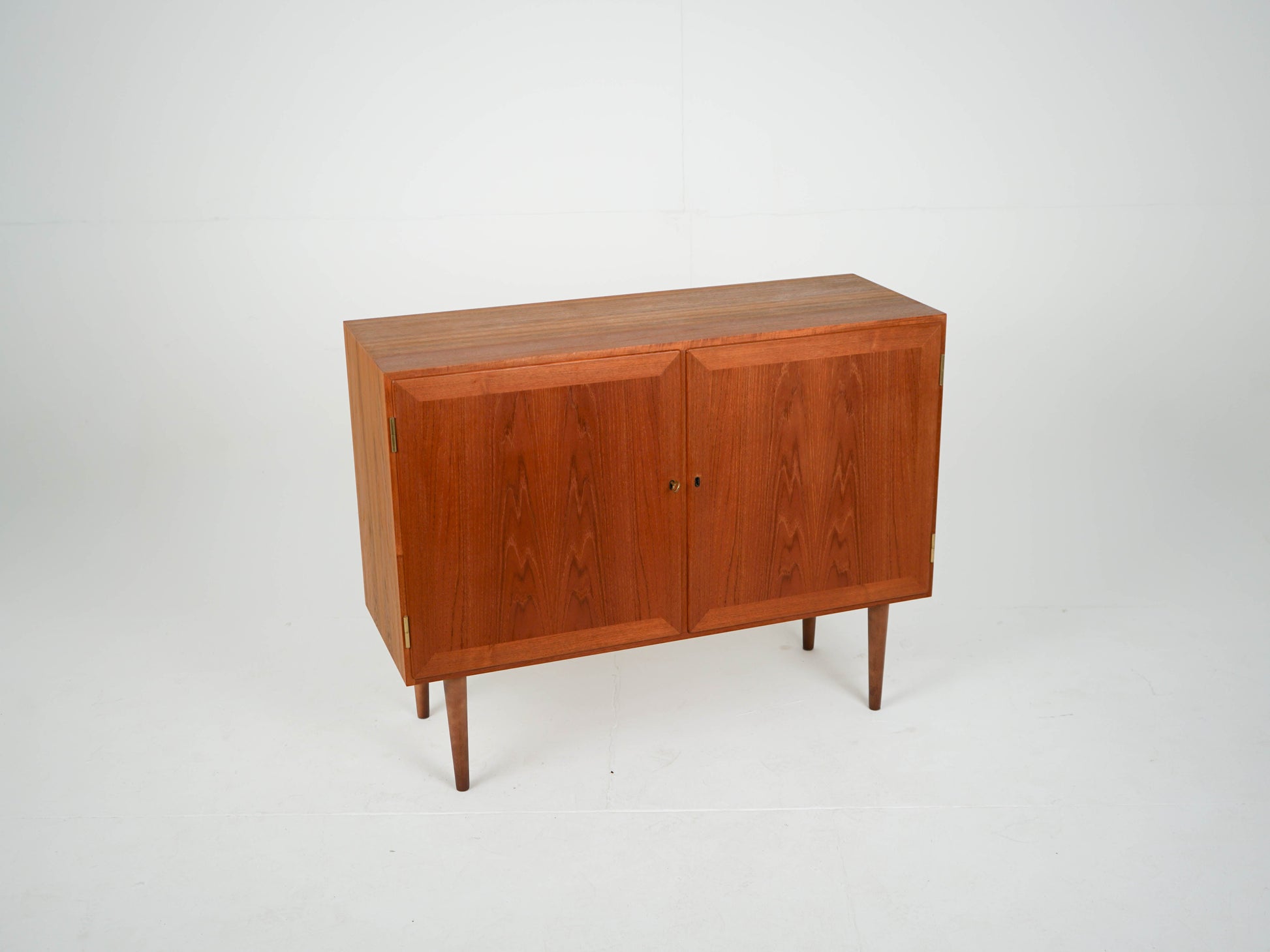 Vintage Sideboard Schrank Teak Vinyl Mid Century