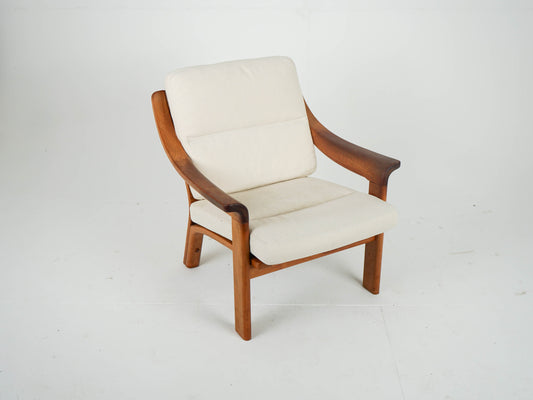 Vintage Sessel Teak Beige von PJ Danmark
