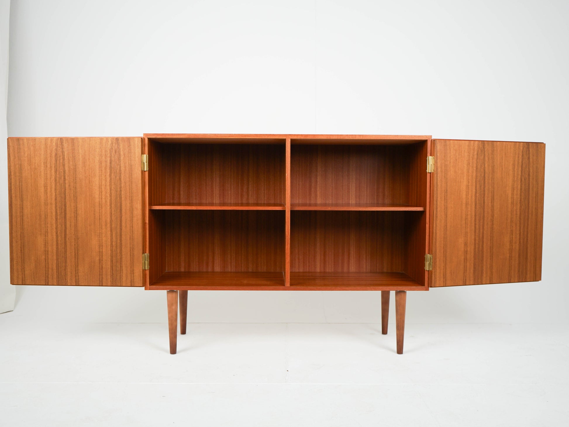 Vintage Sideboard Schrank Teak Vinyl Mid Century