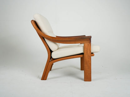 Vintage Sessel Teak Beige von PJ Danmark