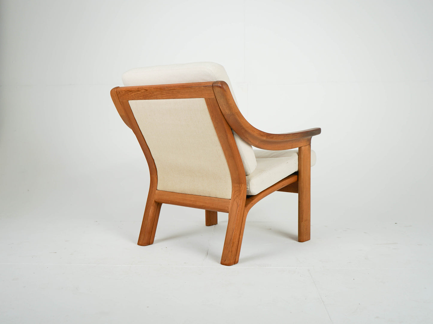 Vintage Sessel Teak Beige von PJ Danmark
