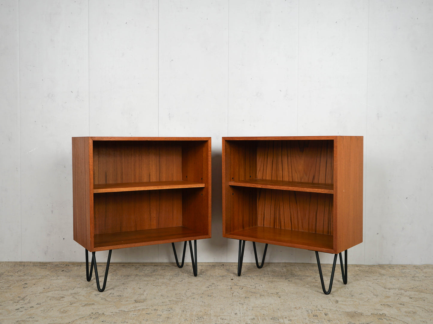 Vintage Nachttisch Teak 60er Mid Century Set von 2