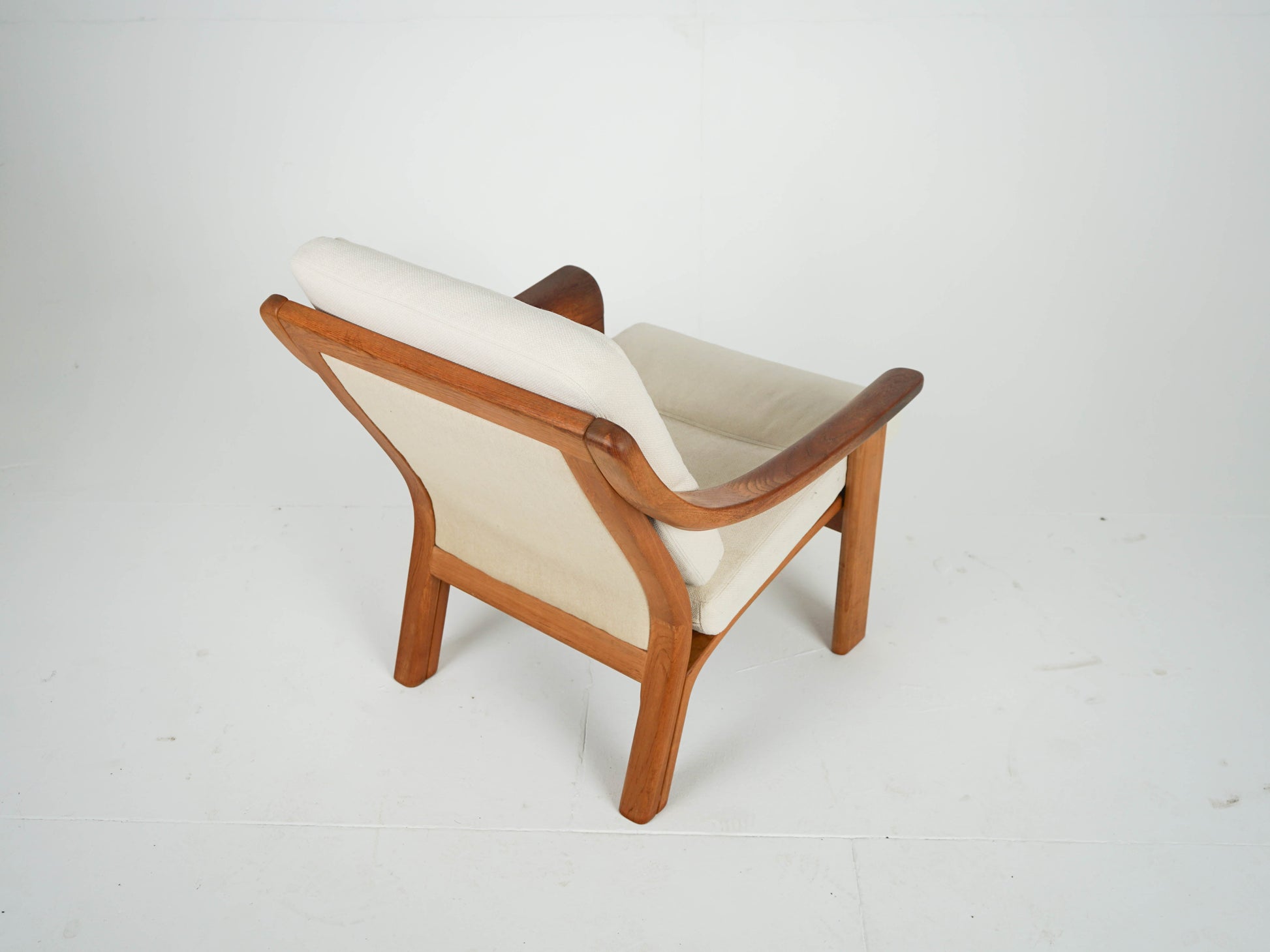 Vintage Sessel Teak Beige von PJ Danmark