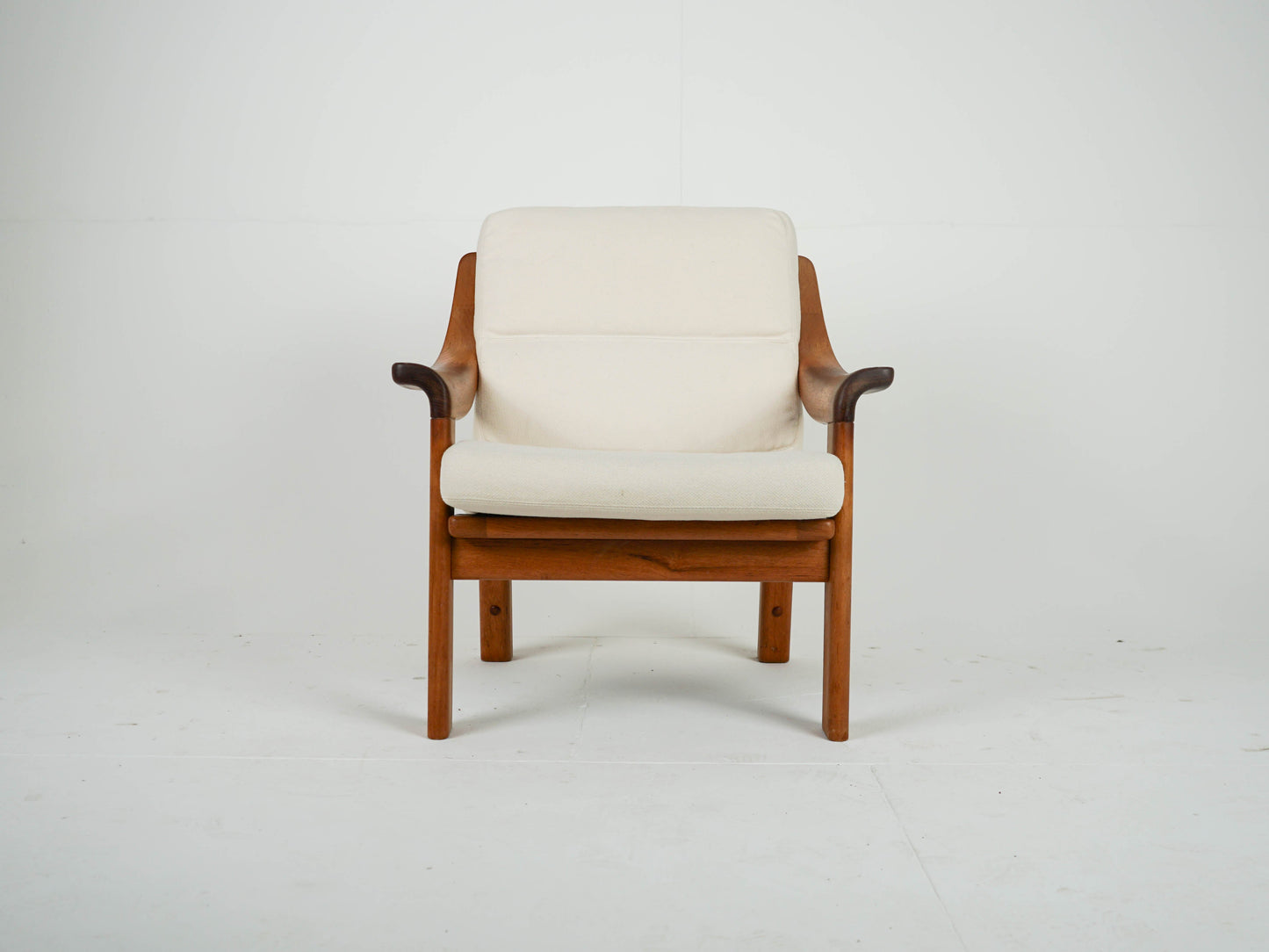 Vintage Sessel Teak Beige von PJ Danmark