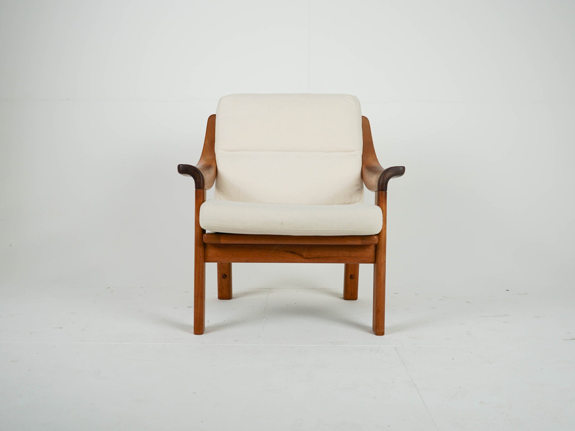 Vintage Sessel Teak Beige von PJ Danmark