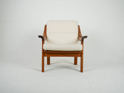 Vintage Sessel Teak Beige von PJ Danmark