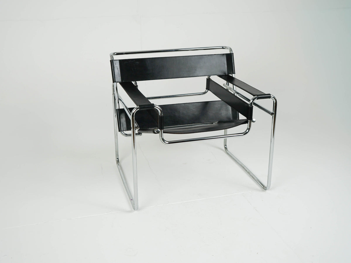 Vintage Sessel "Wassily Chair B3" von Marcel Breuer für Gavina