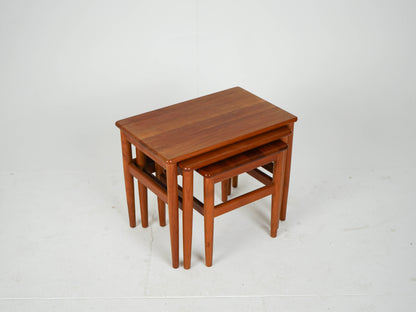Vintage Beistelltisch Teak Satztisch Teakbraun