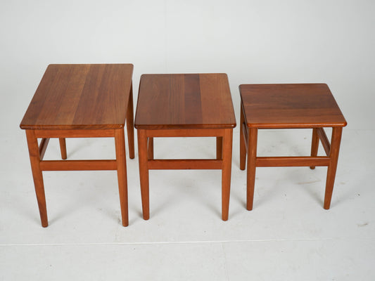 Vintage Beistelltisch Teak Satztisch Teakbraun
