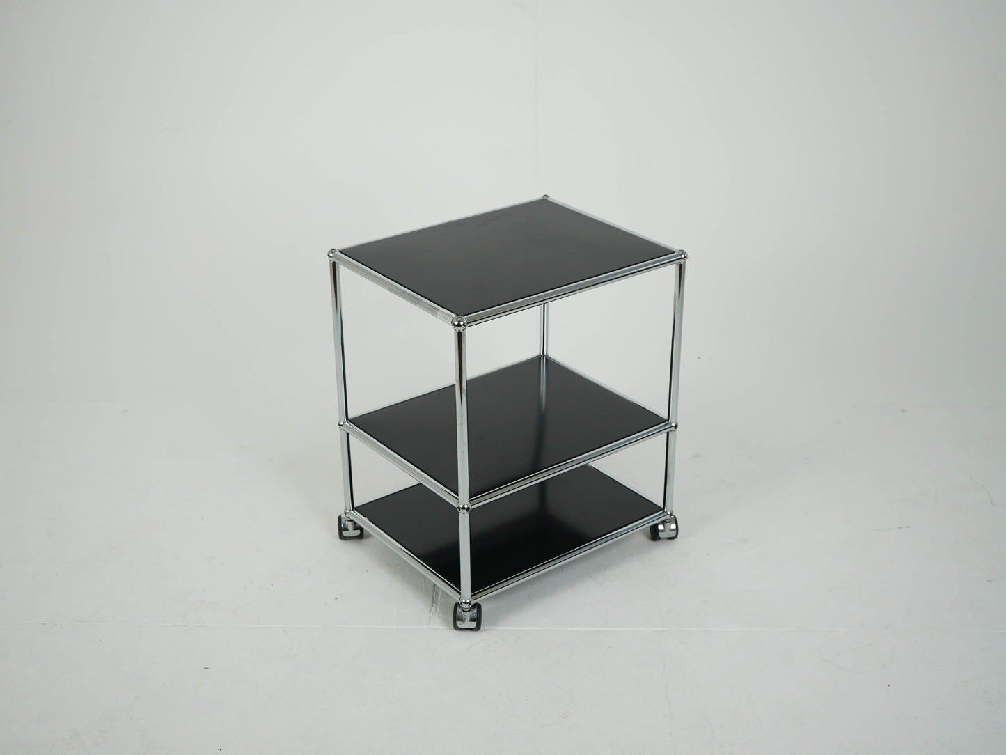 Vintage Barwagen USM Haller Graphitschwarz