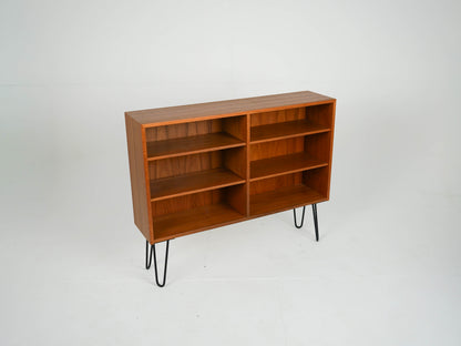 Vintage Sideboard Vinylregal Teak auf Metallbeinen