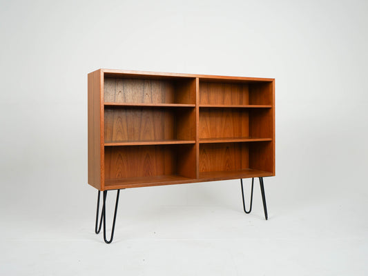 Vintage Sideboard Vinylregal Teak auf Metallbeinen