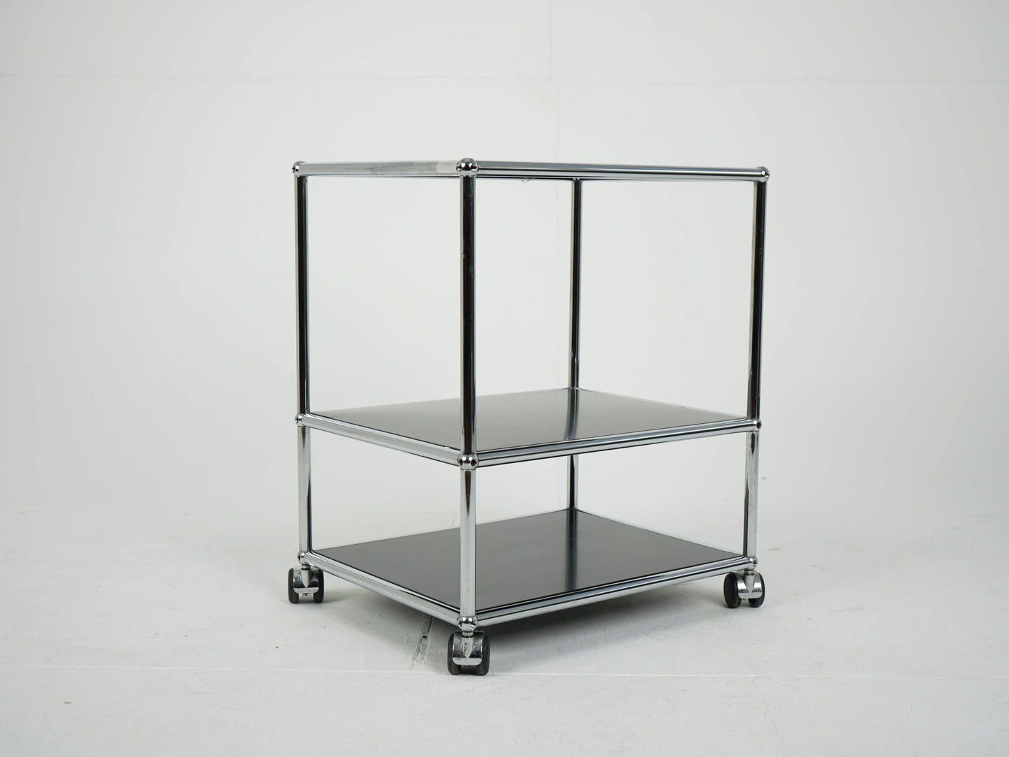Vintage Barwagen USM Haller Graphitschwarz