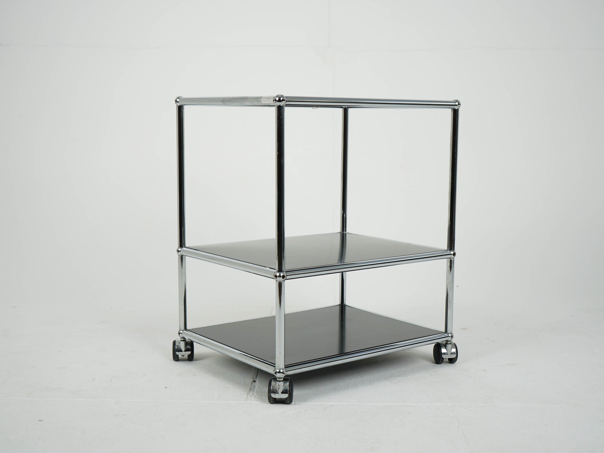 Vintage Barwagen USM Haller Graphitschwarz