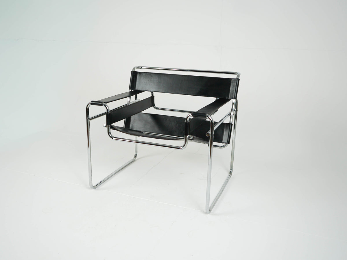 Vintage Sessel "Wassily Chair B3" von Marcel Breuer für Gavina