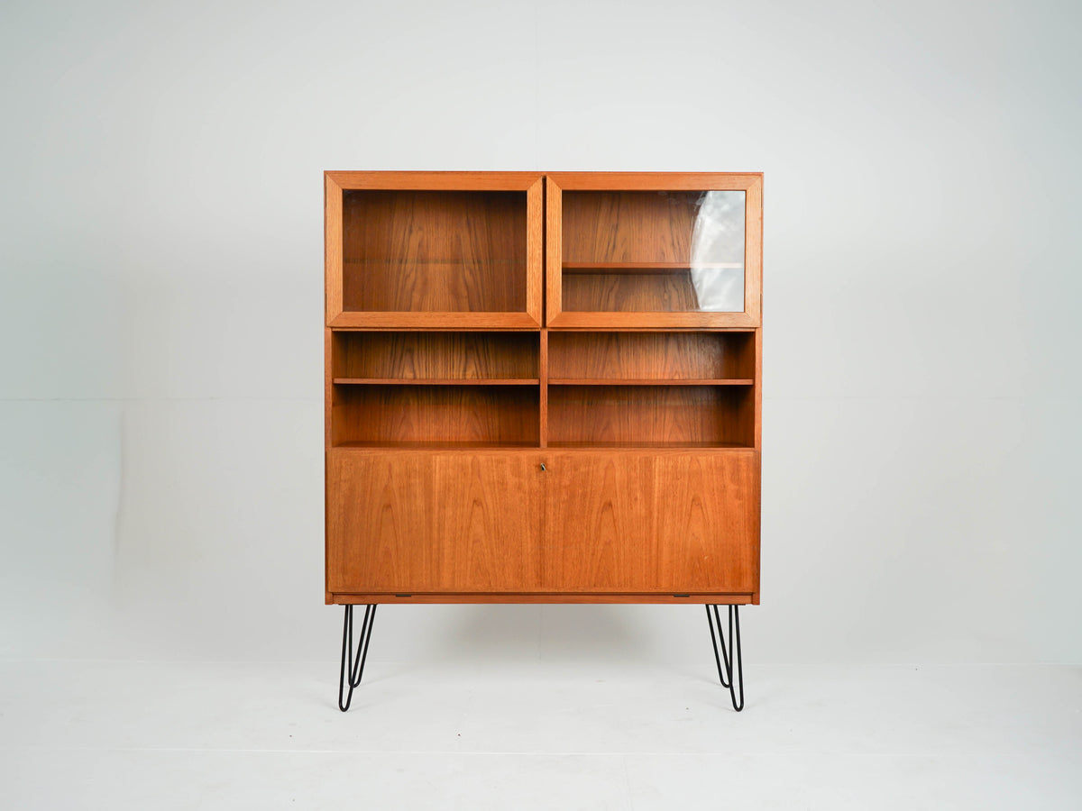 Vintage Regal von Omann Jun, Teak Bücherregal Dänisch 60er