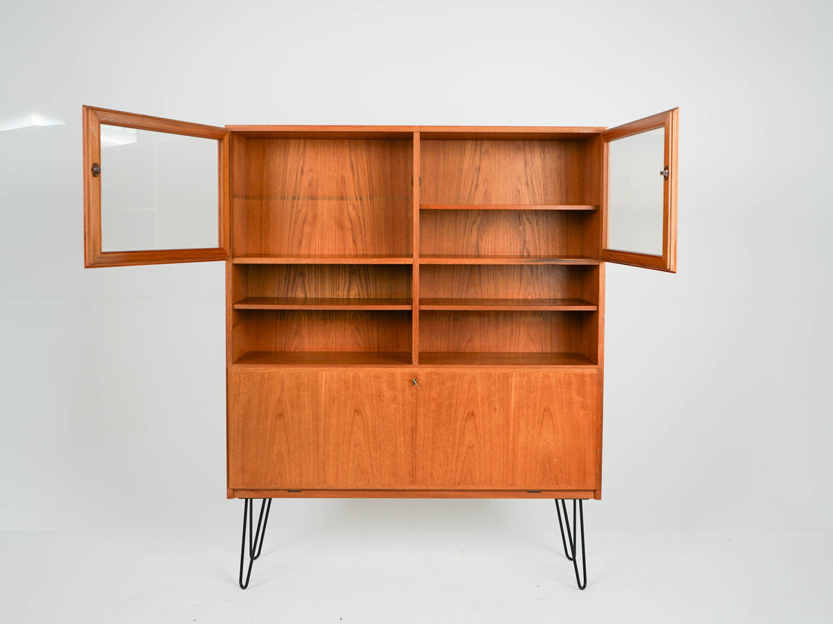 Vintage Regal von Omann Jun, Teak Bücherregal Dänisch 60er
