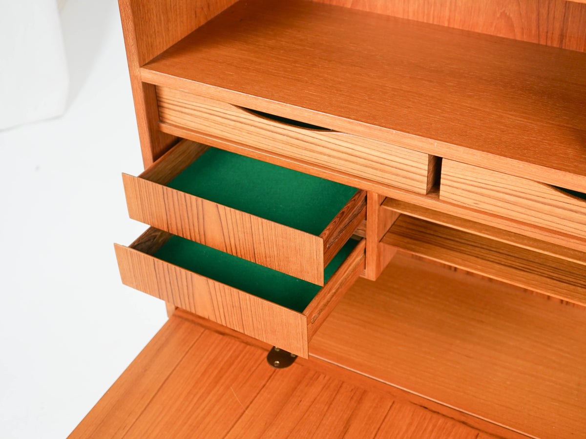 Vintage Regal von Omann Jun, Teak Bücherregal Dänisch 60er