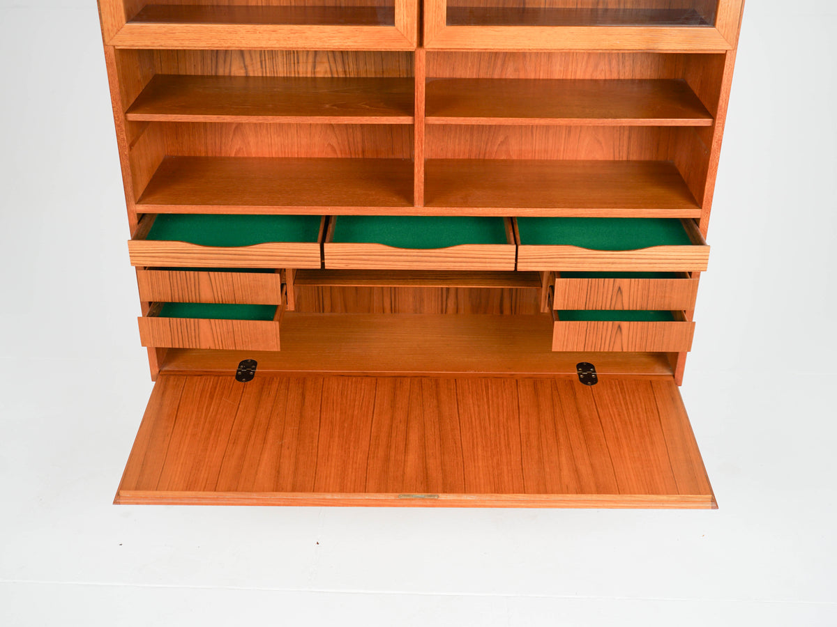 Vintage Regal von Omann Jun, Teak Bücherregal Dänisch 60er
