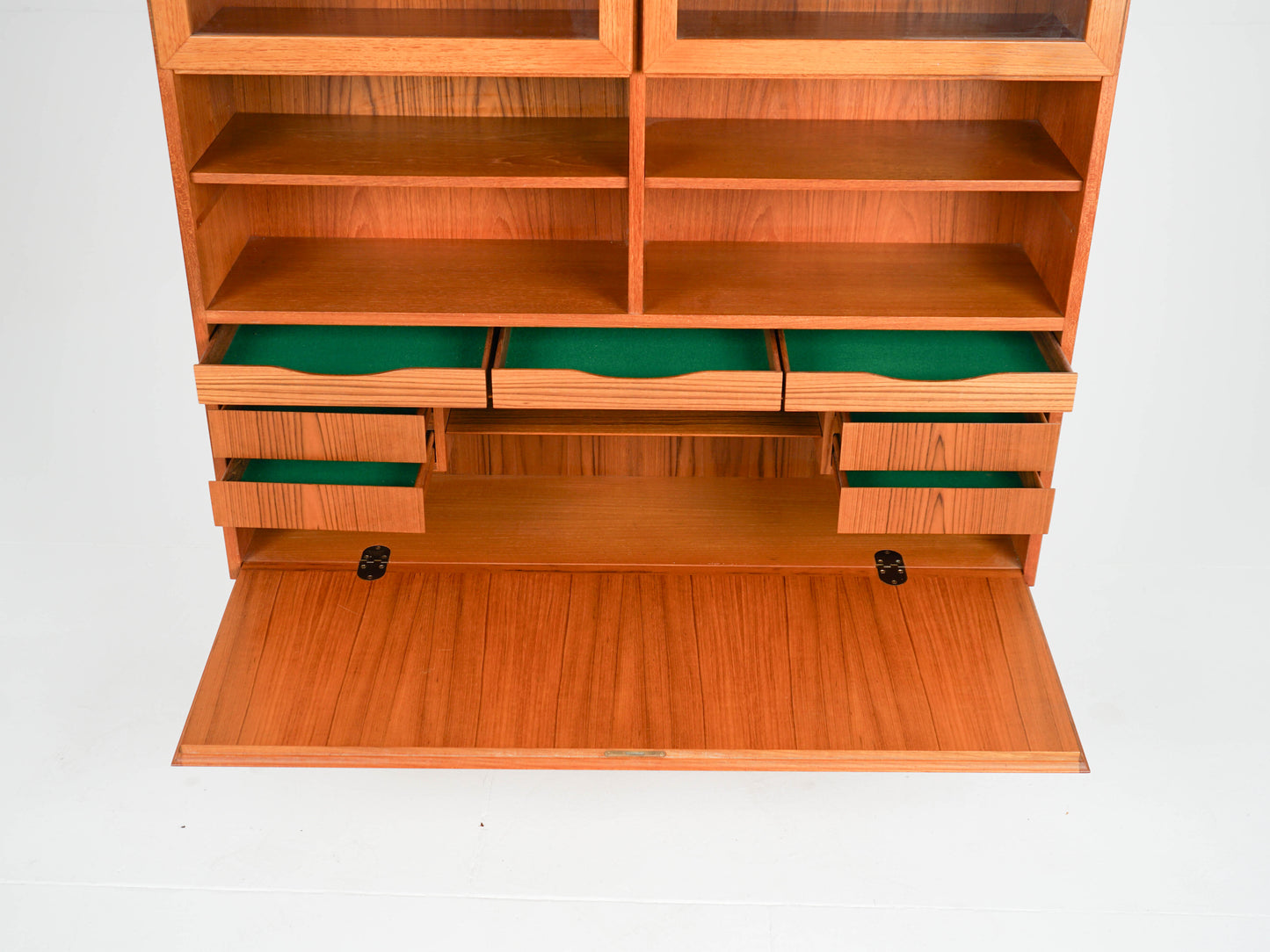 Vintage Regal von Omann Jun, Teak Bücherregal Dänisch 60er