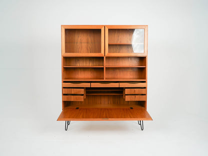 Vintage Regal von Omann Jun, Teak Bücherregal Dänisch 60er