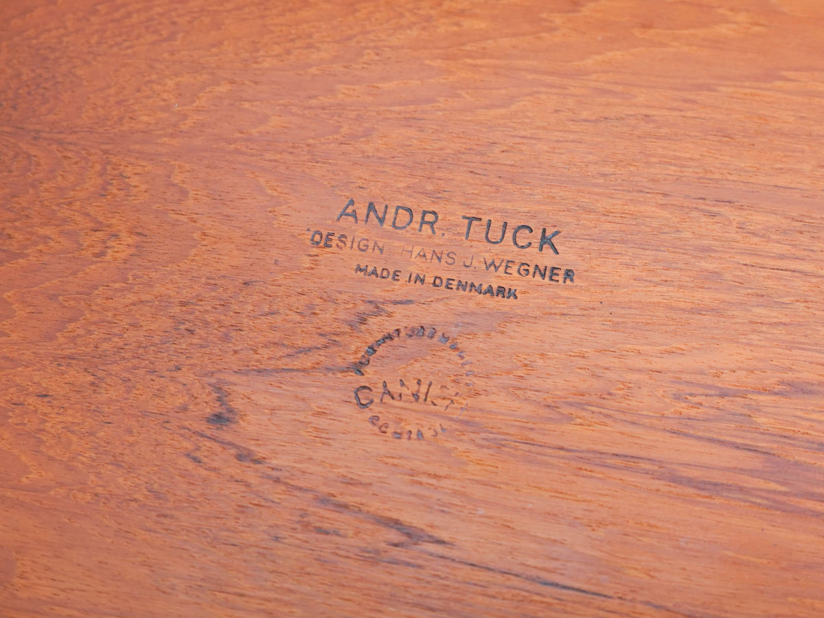 Vintage side table teak by Hans J. Wegner for Andreas Tuck