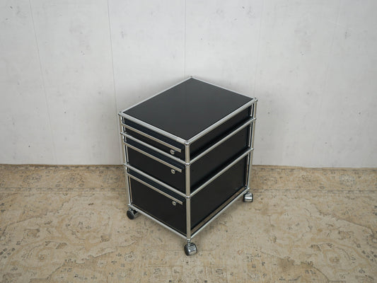 USM Haller Mobile Pedestal Graphite Black