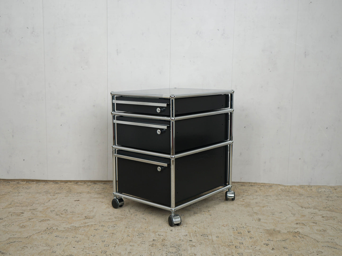 Caisson mobile USM Haller noir graphite