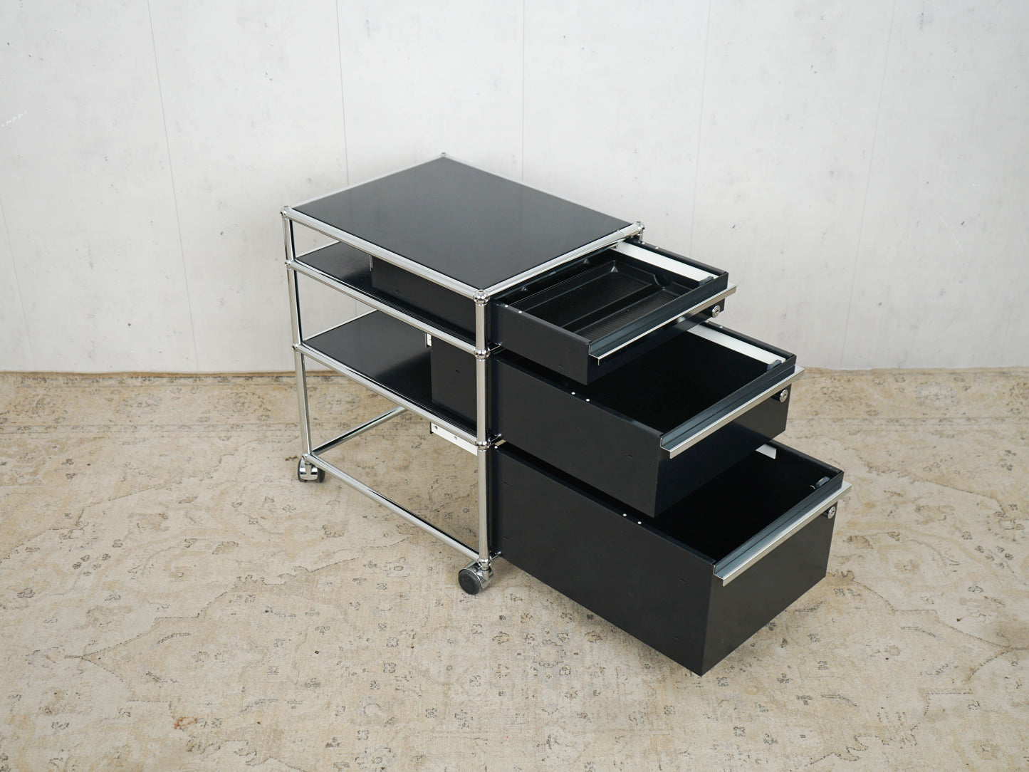 Caisson mobile USM Haller noir graphite