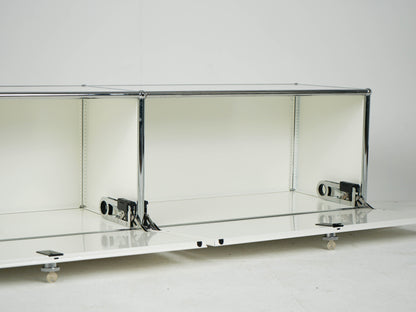 Vintage Sideboard USM Haller Reinweiß für USM Haller