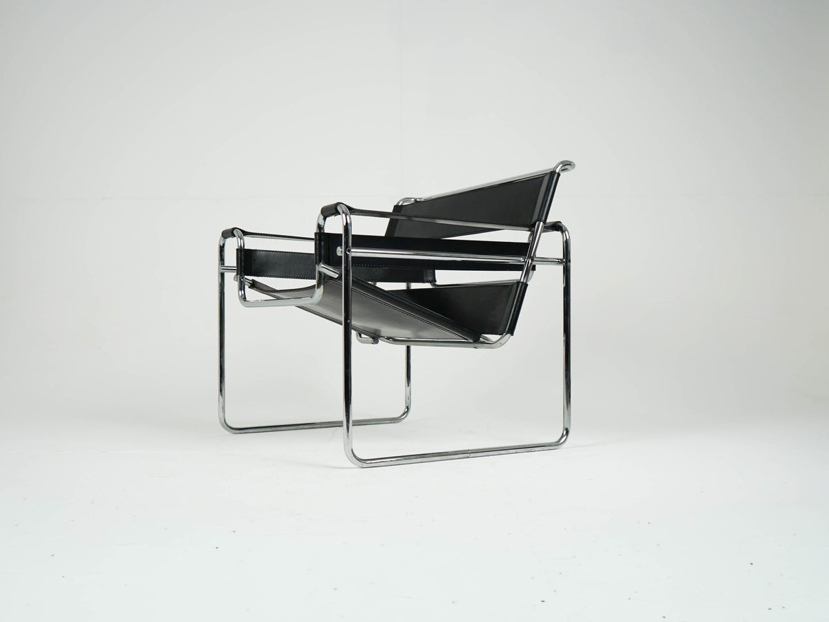 Vintage Sessel "Wassily Chair B3" von Marcel Breuer für Gavina