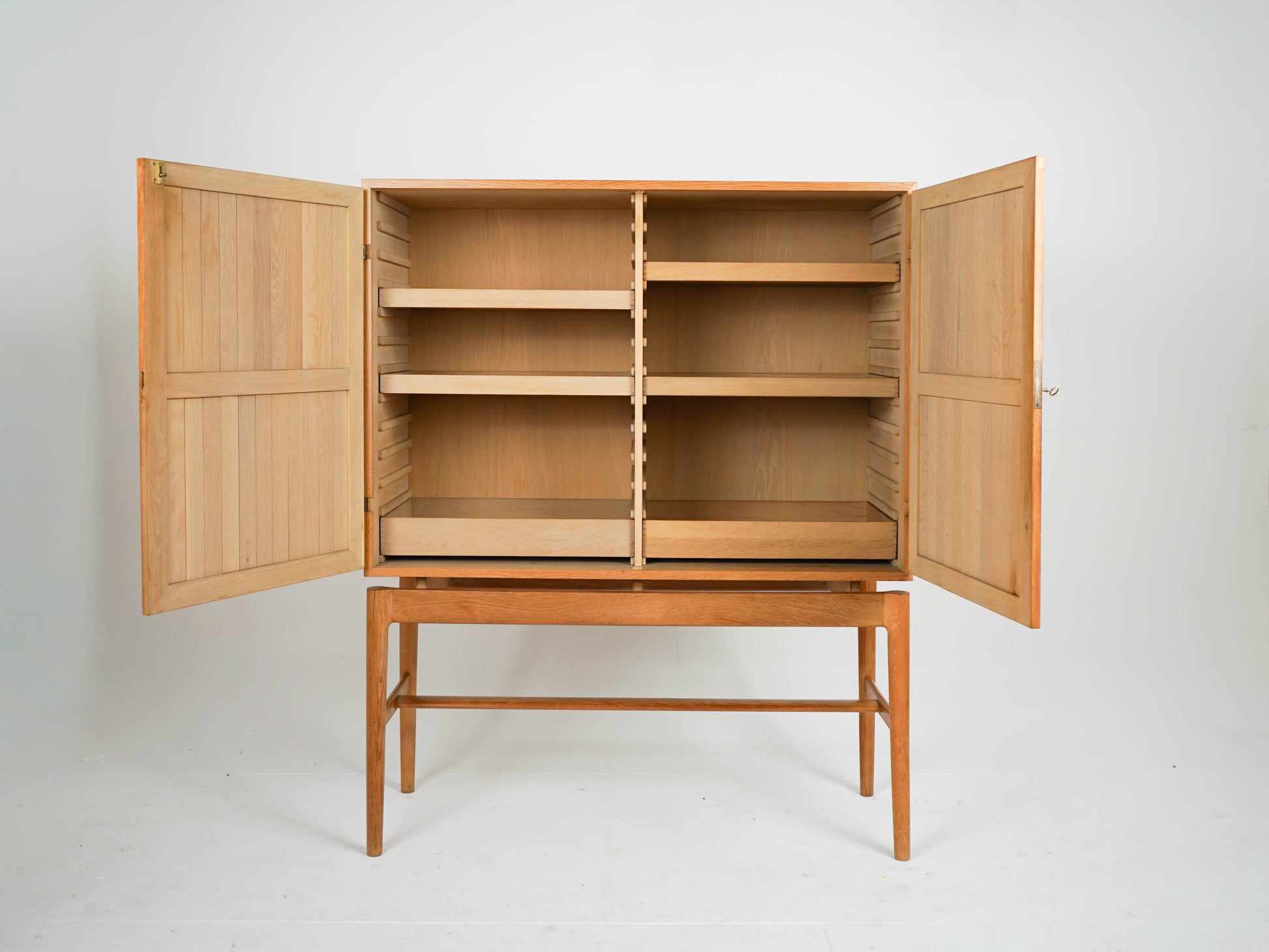 Vintage Highboard Eiche von Kurt Ostervig für Randers Møbelfabrik