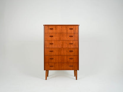 Vintage Teak Tallboy Kommode Mid-Century